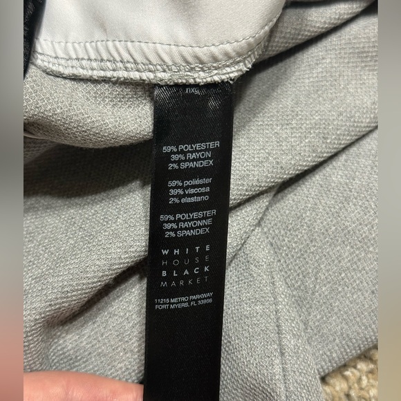 White House Black Market The Boot Gray SailorTrousers Long Fit Size 00L Workwear - Picture 8 of 9